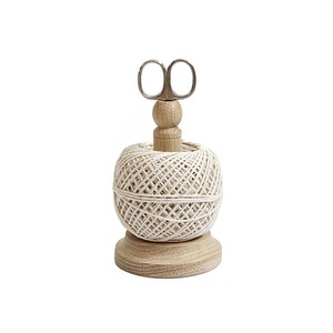 Soporte de hilo de madera giratorio para tejer y crochet, organizador de hilo para manualidades - Product Image 6