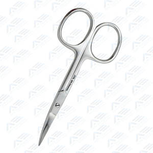 Tijeras de uñas de acero inoxidable Tijeras de manicura curvas de 3,5 "para el dedo del pie y el recorte de cutículas Tijeras de uñas de precisión afiladas - Product Image 3