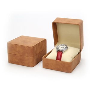 Custom PU Leather <b>Watch</b> Packaging Box with Pillow Insert Luxury Single Wristwatch Display Case for Brands OEM Factory - Product Image 6