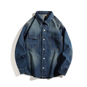 Chaqueta de Mezclilla Negra para Hombre, Algodón Grueso, Venta al Por Mayor de Fábrica para Tiendas de Ropa Casual - Product Image 3