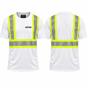 <b>High</b> Visibility Reflective Safety <b>T</b> <b>Shirt</b> Short Sleeve Workwear for Construction and Industrial Workers - Product Image 1
