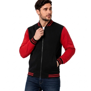 Premium Blank Bomber <b>Jacket</b> OEM ODM Private Label Cotton Fleece <b>Zip</b> <b>Up</b> <b>Jacket</b> Manufacturer - Product Image 2