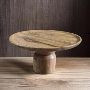 Handmade Eco-Friendly Round Wooden Cake <b>Stand</b> for <b>Cupcake</b> Towers Dessert Displays Weddings & Birthdays - Product Image 4