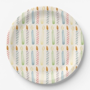 Eco-Friendly Paper Meal <b>Plates</b> for Temple Functions and Community Events 9 Inches Round Shapes Serving Salads Pasta and Food Use - Product Image 5
