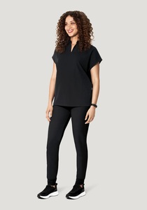 Conjunto de Uniforme Médico para Mujer, Pantalones de Punto Negros con Cintura Ajustable - Product Image 4