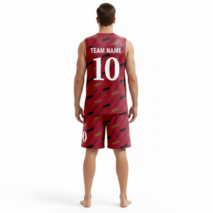 Basketball Uniform for Men Custom Made Basketball Jerseys and <b>Shorts</b> Sportswear Soccer 100% <b>Polyester</b> Adults Printed 120 Grams - Product Image 2
