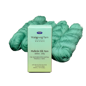 Fil de Soie de Mûrier 600m 100g 3 Brins Fin Teint Naturel pour Tricot et Tissage Vente en Gros Fabriqué en Inde - Product Image 2