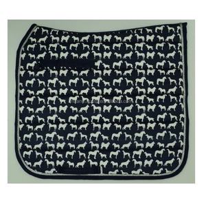 Almohadilla de sillín de doma de estilo occidental de algodón ligero de diseño personalizado, accesorio de equitación de jinete de polialgodón con estampado inglés - Product Image 1