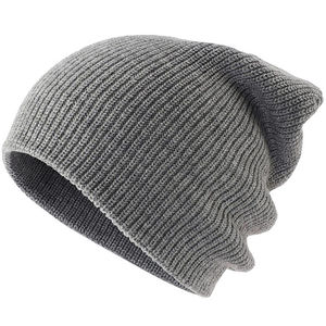 Gorro de Punto Unisex Five B de Color Sólido, 100% Acrílico, Gorro Cálido Informal de Invierno para Adultos, Circunferencia de Cabeza de 56-58 cm - Product Image 2