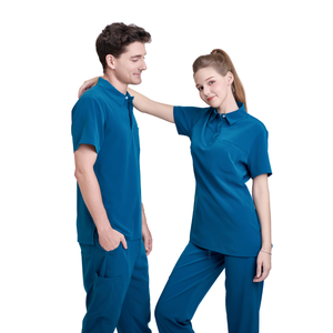 Tenues médicales en toile de rayonne/PE/Spandex VN SUPPLIERS – Combinaison confortable pour salon de beauté et vêtements d'hôpital pour femmes – OEM/ODM – Échantillon gratuit - Product Image 2