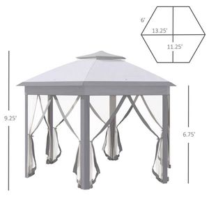 Pop-Up Party Tent with Canopy Gazebo Pergola for Outdoor Events - Product Image 6