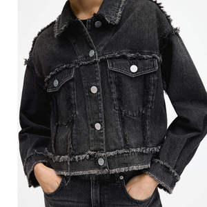 OEM Customized Women Denim Jacket & Skirt <b>Set</b> | Casual Cotton Filled Fall Outfit | High Quality Women Denim Outwear Wholesale - Product Image 5