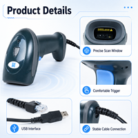 TOTINFO MRZ OCR 2D Lecteur de codes-barres portable 1280x800 CMOS USB COM KBW UART Lecteur de codes QR Bee2H en stock