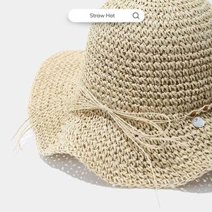 Sombrero de Pescador de Ala Ancha para Mujer, Plegable, para Verano, Playa, con Lazo, Venta al por Mayor Viettimecraft - Product Image 2