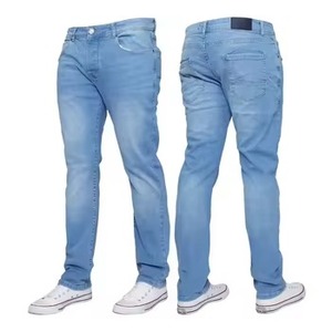 Pantalones vaqueros ajustados de mezclilla elástica con parches de rejilla estilo casual, corte regular, talla grande, lavados - Product Image 5