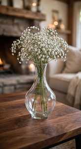 <b>Clear</b> Glass Eco-Friendly Flower <b>Vase</b> Round Plant Pot for Home Anniversary and Wedding Table Decor - Product Image 3