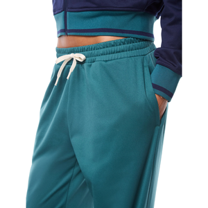 Women Full Zip Turn <b>Down</b> Collar Tracksuit With Drawstring <b>Trousers</b> Contrast Panel Pockets Relaxed Wholesale Custom Two Piece Set - Product Image 6