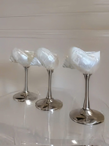 โรงงานผลิตแก้วไวน์เปลือกหอยรักษ์โลก งานแฮนด์เมด ของตกแต่งบ้านงานแต่ง ขายส่ง - Product Image 6