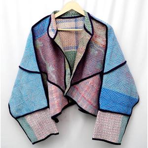 Vintage Handmade Finished Premium Kantha Regular Size Hand <b>Quilted</b> Breathable Eco-Friendly Patchwork Cotton Autumn/Winter <b>Jacket</b> - Product Image 5