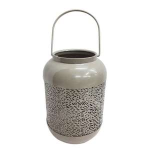 Home Decoration Glass and Iron Decorative Unique Lantern Matt <b>Black</b> Powder Coated Modern Design <b>Candle</b> <b>Holder</b> for Party Decor - Product Image 5
