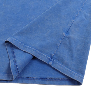 Oversized Heavyweight 220GSM Acid Wash T Shirt Men Women Custom Logo Streetwear Blank Vintage Washed Cotton <b>Drop</b> Shoulder - Product Image 3