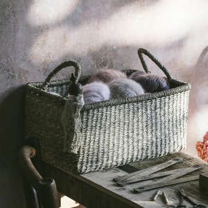 Panier en jonc de mer tressé à la main, panier de rangement artisanal, vente en gros, écologique, fabriqué au Vietnam - Product Image 5
