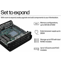 Venta Directa de Fábrica, Mini Estación de Trabajo con IA, Intel Core Ultra 5 235 HPS Z2 Mini G1i, PC de Escritorio con RTX T400-4G