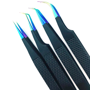 Pinzas para Extensión de Pestañas de Fibra, Volumen 45, 90 Grados, Pinzas Metálicas de Alta Calidad para Venta al Por Mayor - Product Image 6