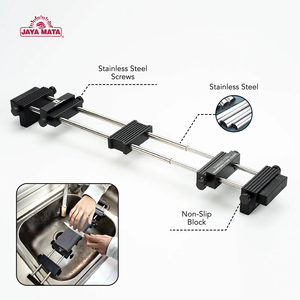 Support de pierre à aiguiser en acier inoxydable réglable, manuel, durable, multifonctionnel, multi-grains, pour usage en cuisine, avec base en caoutchouc - Product Image 5