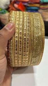 Atractivo encaje con diseño elaborado para Navratri, vestidos de novia y trajes de escenario. - Product Image 4