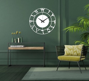 นาฬิกาแขวนผนังตัวเลขอาหรับสมัยใหม่ ทนทาน รูปทรงกลม ตัวเลขขนาดใหญ่ มองเห็นชัดเจน เหมาะสำหรับบ้าน ห้องครัว และพื้นที่ทำงาน จากอินเดีย - Product Image 5