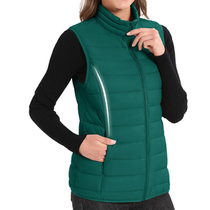 Chaleco acolchado sin mangas, transpirable, deportivo, de invierno, para exteriores, de calidad única, para mujer, precio al por mayor personalizado. - Product Image 2