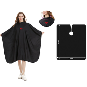 Prix d'usine, imperméable, 100% polyester, cape de coiffure douce, logo personnalisé, coupe de cheveux, cape de barbier pour salon de beauté - Product Image 4