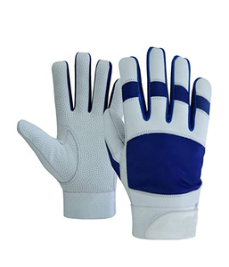 Guantes de Béisbol de Cuero de Primera Calidad, Diseño Personalizado, Transpirables, Cierre de Velcro, Tela No Tejida - Product Image 1