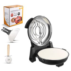 Forno Elettrico per Pizza da 1200W con 12 Modalità di Controllo della Temperatura, Pietra Refrattaria in Cordierite, 5 Modalità di Cottura, Funzione Mantenimento Caldo - Product Image 1