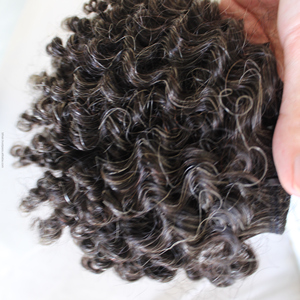 Magnifique Chevelure Humaine Vierge Remy Grise Bouclée Vietnamienne, Double Trame Faite à la Machine, 100% Naturelle, Extension Ondulée Profonde, Full Lace - Product Image 3