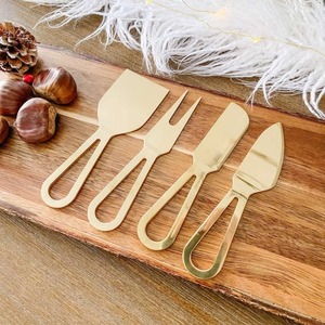 Ensemble de couteaux à fromage en acier inoxydable avec poignée en forme de boule, lavable au lave-vaisselle, outils à fromage en métal, cadeau de mariage, ustensiles de cuisine, articles ménagers - Product Image 5