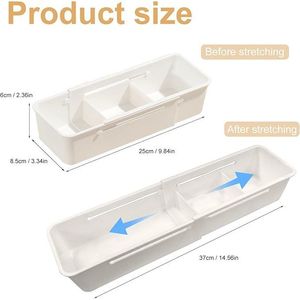 Organizzatori per Cassetti Espandibili Multifunzionali, Contenitori per Cucina con Caratteristiche Regolabili - Product Image 4