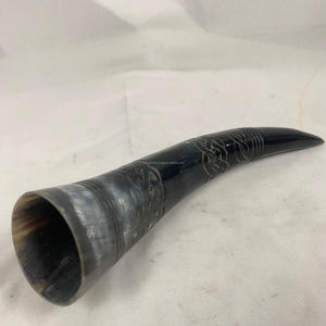 แก้วเขาสัตว์ไวกิ้งธรรมชาติคุณภาพสูง แก้วช็อตสำหรับงานปาร์ตี้ อุปกรณ์เสริมสำหรับเทศกาลธีมไวกิ้ง และอุปกรณ์โรงแรม - Product Image 1