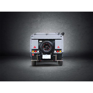 Mini Off Road Camper Caravan Travel Trailer Compact RV Mobile Home with <b>Kitchen</b> Sleeping Space Lightweight Unit - Product Image 4