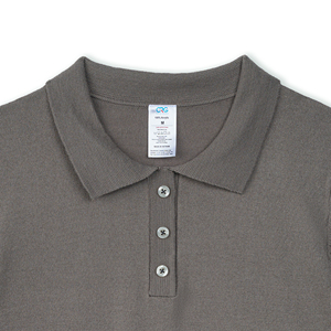 Camiseta Unisex de Manga Corta en Color Gris Jaspeado, Tejido de Punto, Corte Regular, Estilo Casual, Tejido Acrílico Transpirable, Antiarrugas - Product Image 5