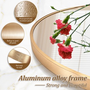 Cloud Shape Gold Wall Mirror Perfect For Bathroom Fresh Spaces And Room Decor Adds Soft And Modern Aesthetic Appeal From India - Product Image 5