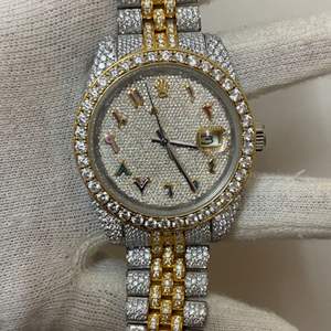 Reloj de Diamantes Cultivados en Laboratorio DEF de Alta Calidad, Diamantes Incoloros, Estilo Hip Hop - Product Image 2