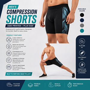 Men's Plus Size Compression <b>Shorts</b> Sublimation Printed Sport <b>Shorts</b> Men Quick Dry Base Layer <b>Shorts</b> <b>Gym</b> Training Slim <b>Shorts</b> Men - Product Image 4