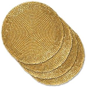 Wholesale Handmade Seed Glass Beaded Party <b>Coaster</b> Set Decorative Rounded <b>Drink</b> Mats <b>For</b> Home Parties And Commercial Use - Product Image 4