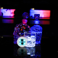 Autocollants de sous-verres LED avec 4 LED ultra-lumineuses, en matériau EVA écologique, logo imprimable, pour Pâques, Thanksgiving, Noël et autres fêtes
