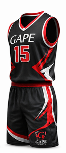 Conjunto de Pantalones Cortos y Camiseta de Baloncesto Unisex Personalizados, Uniforme de Equipo Totalmente Sublimado, Alta Calidad, Venta al Por Mayor, 100% Algodón Poliéster Elástico - Product Image 4