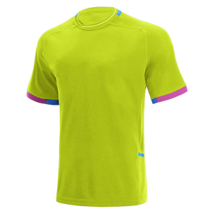 Camiseta Deportiva Verde Brillante para Hombre, Manga Corta, para Entrenamiento, Ropa Deportiva para Equipo - Product Image 1