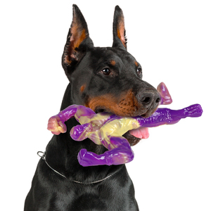 Non-Toxic Puzzle <b>Interactives</b> Chewing Tough Dog Cleaning Teeth <b>Toys</b> Durable Dog Chew Bone <b>Toy</b> <b>for</b> Aggressive Chewers - Product Image 2
