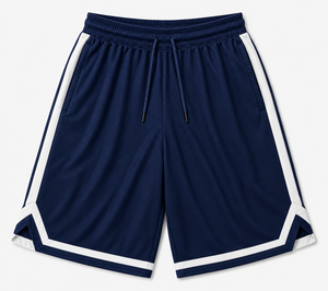 Custom Navy Basketball <b>Shorts</b> Athletic Training <b>Shorts</b> Moisture Wicking <b>Polyester</b> Sports Gym <b>Shorts</b> - Product Image 4